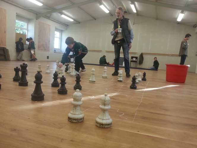 Playing chess with giant pieces