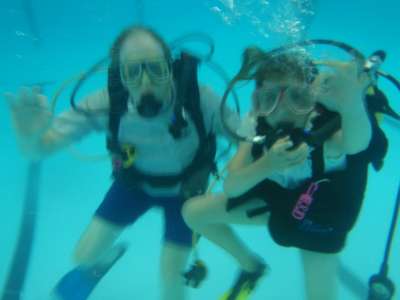 Scout leaders get to scuba dive too
